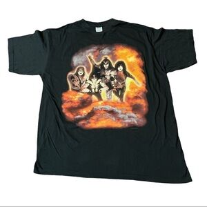 Vintage 1999 kiss hard rock T-shirt band music Psycho circus T-shirt men’s XL